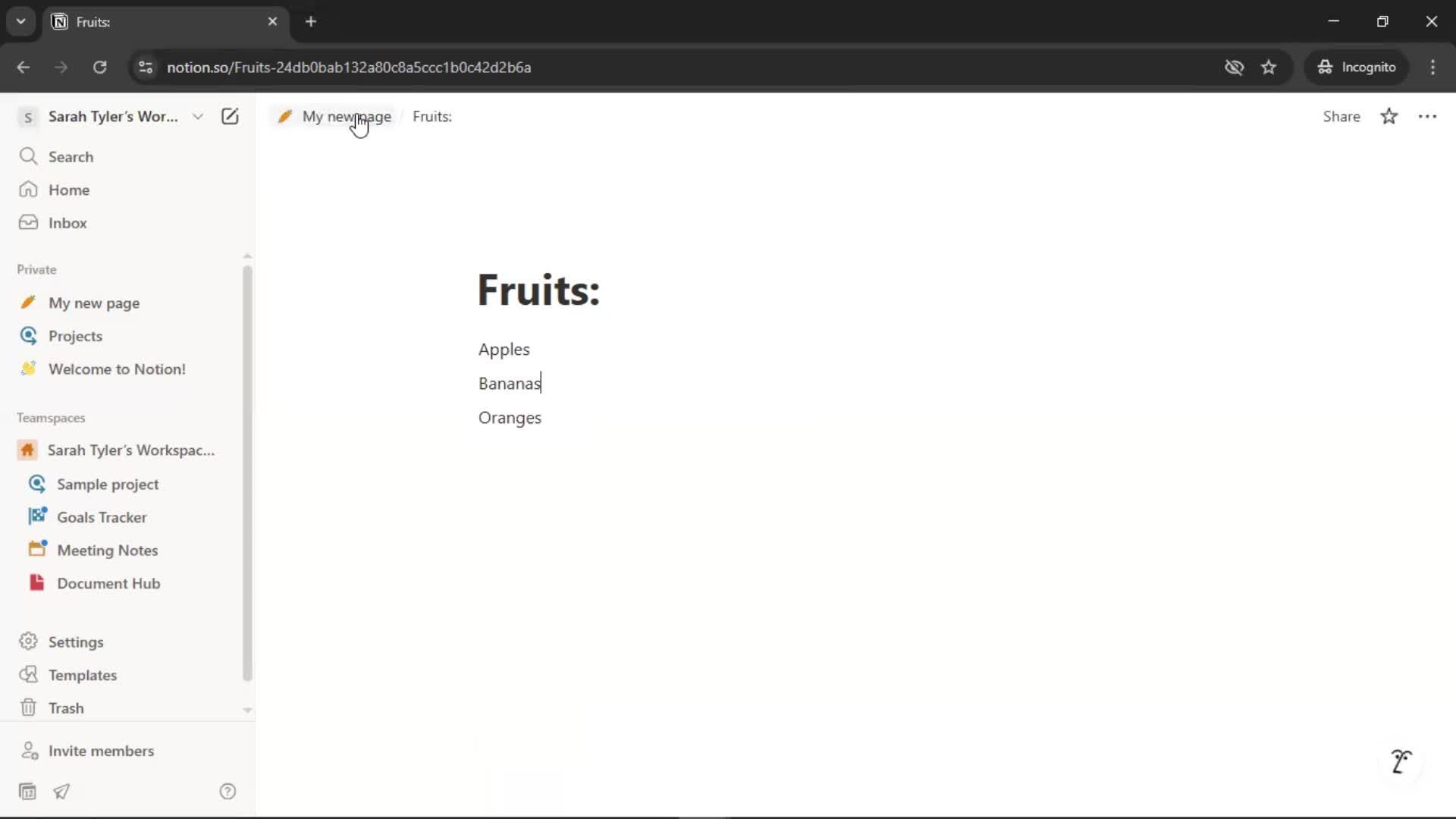 Creating a document screenshot