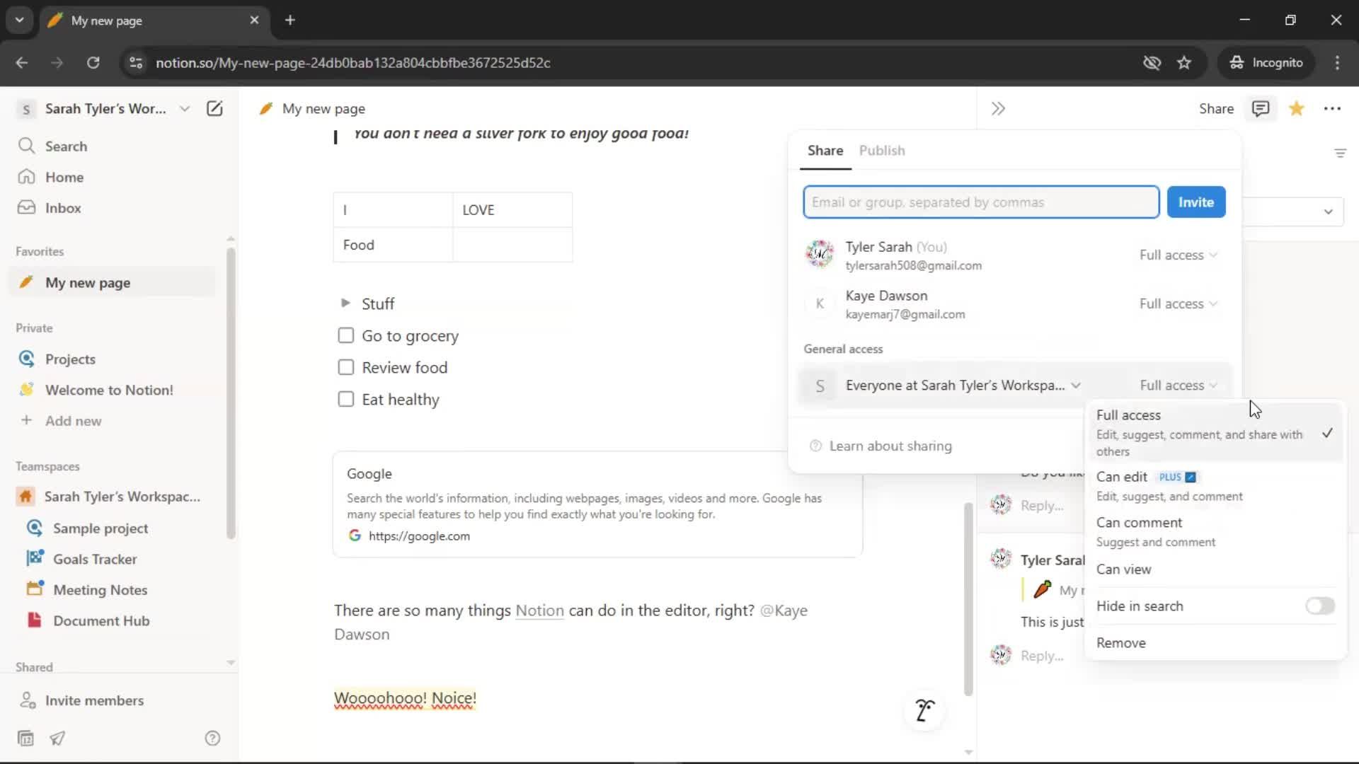 Creating a document screenshot
