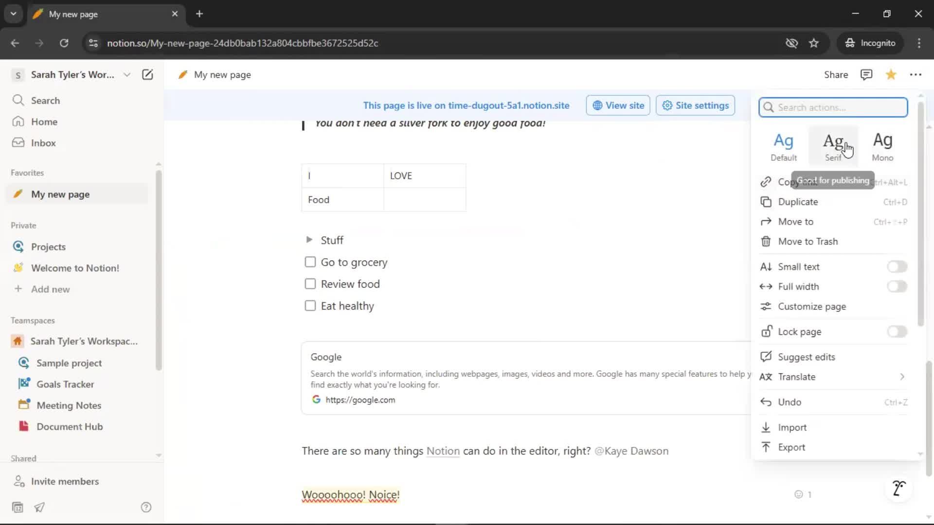 Creating a document screenshot