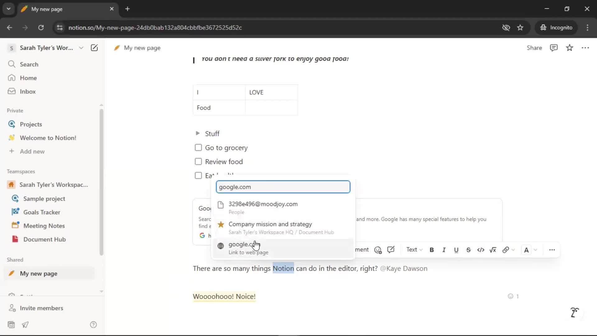 Creating a document screenshot