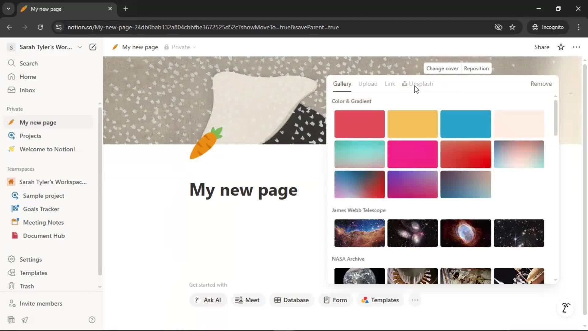 Creating a document screenshot