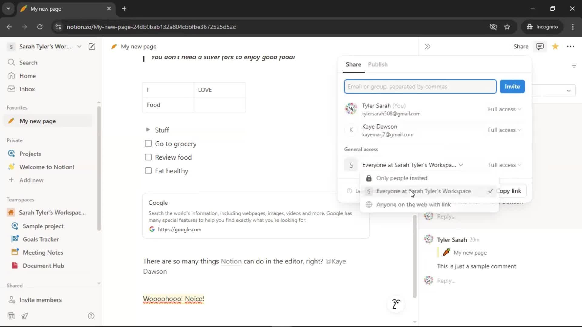 Creating a document screenshot