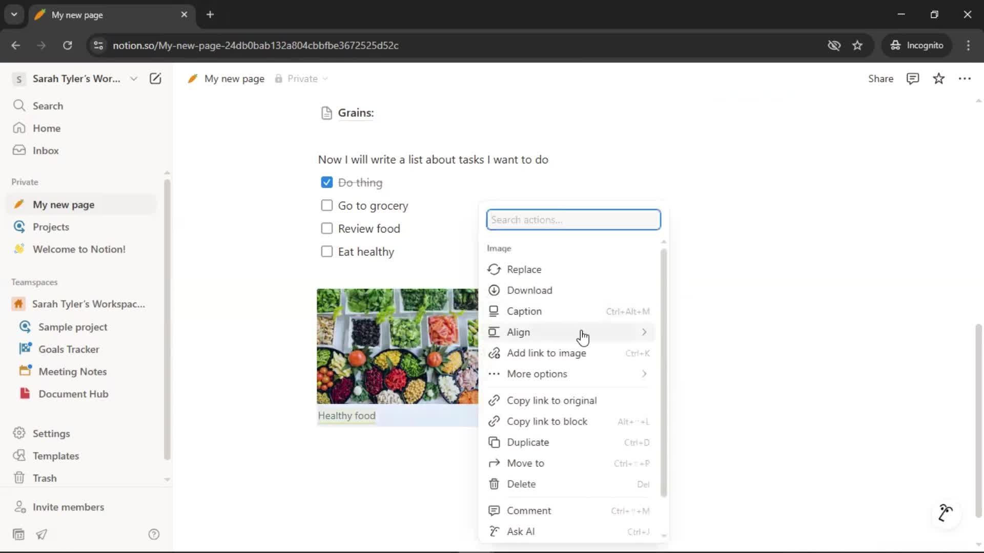 Creating a document screenshot