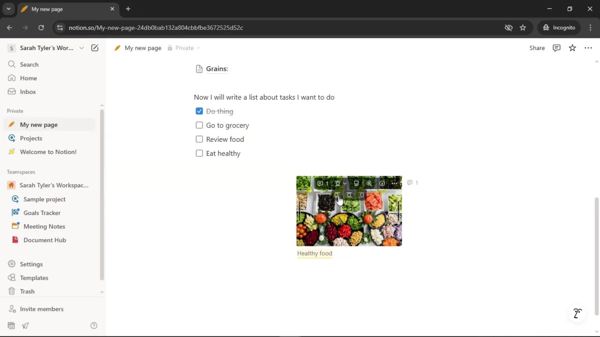 Creating a document screenshot