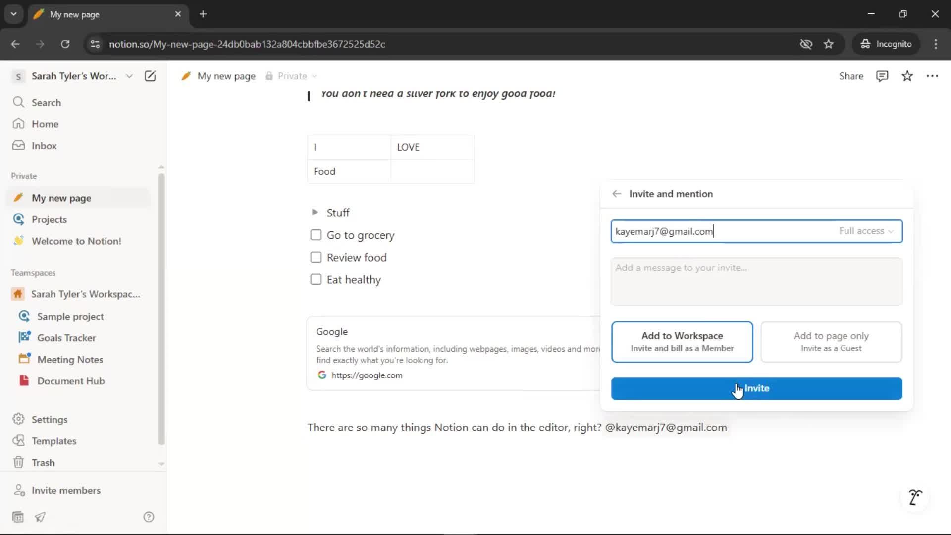 Creating a document screenshot