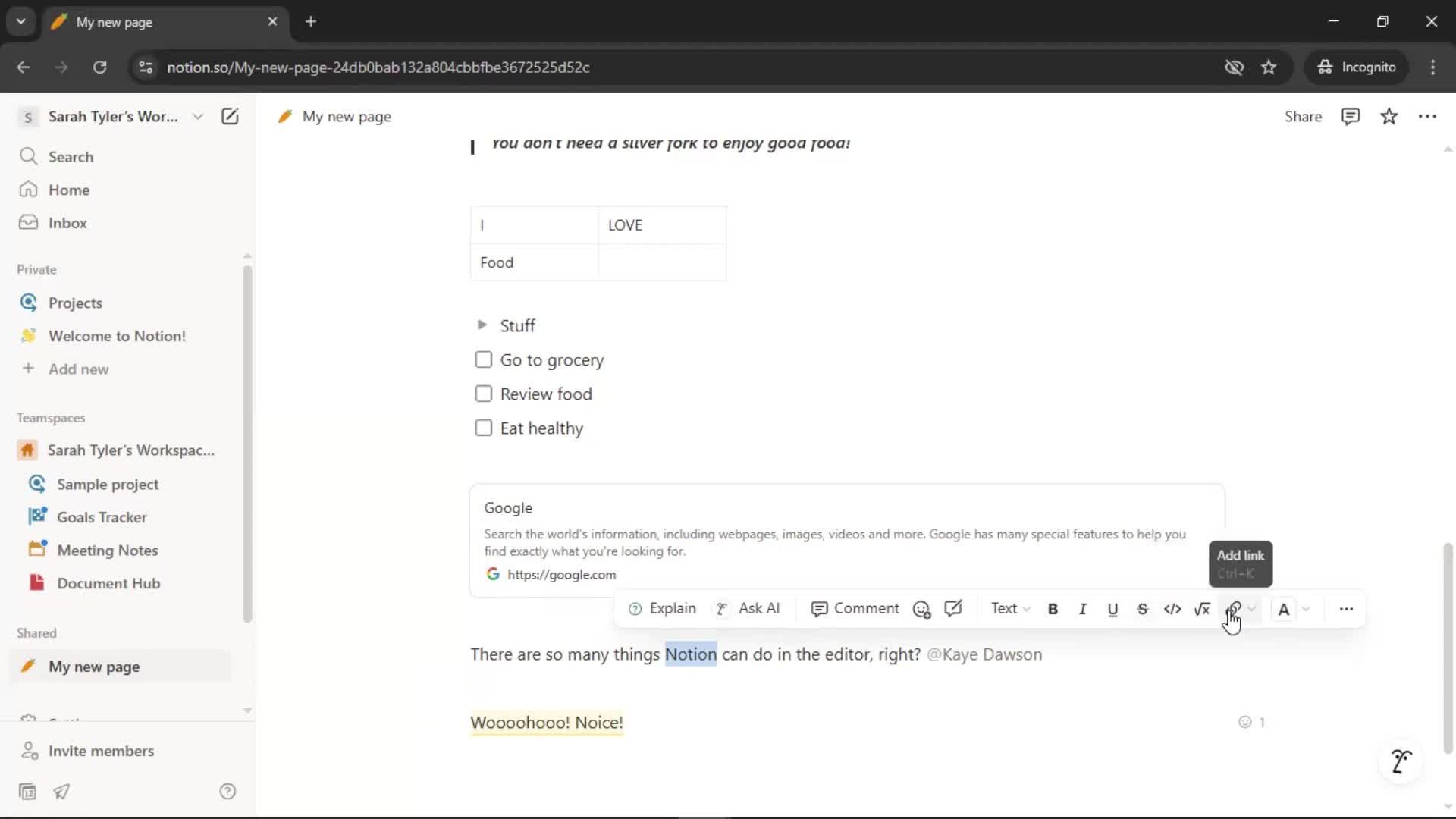 Creating a document screenshot