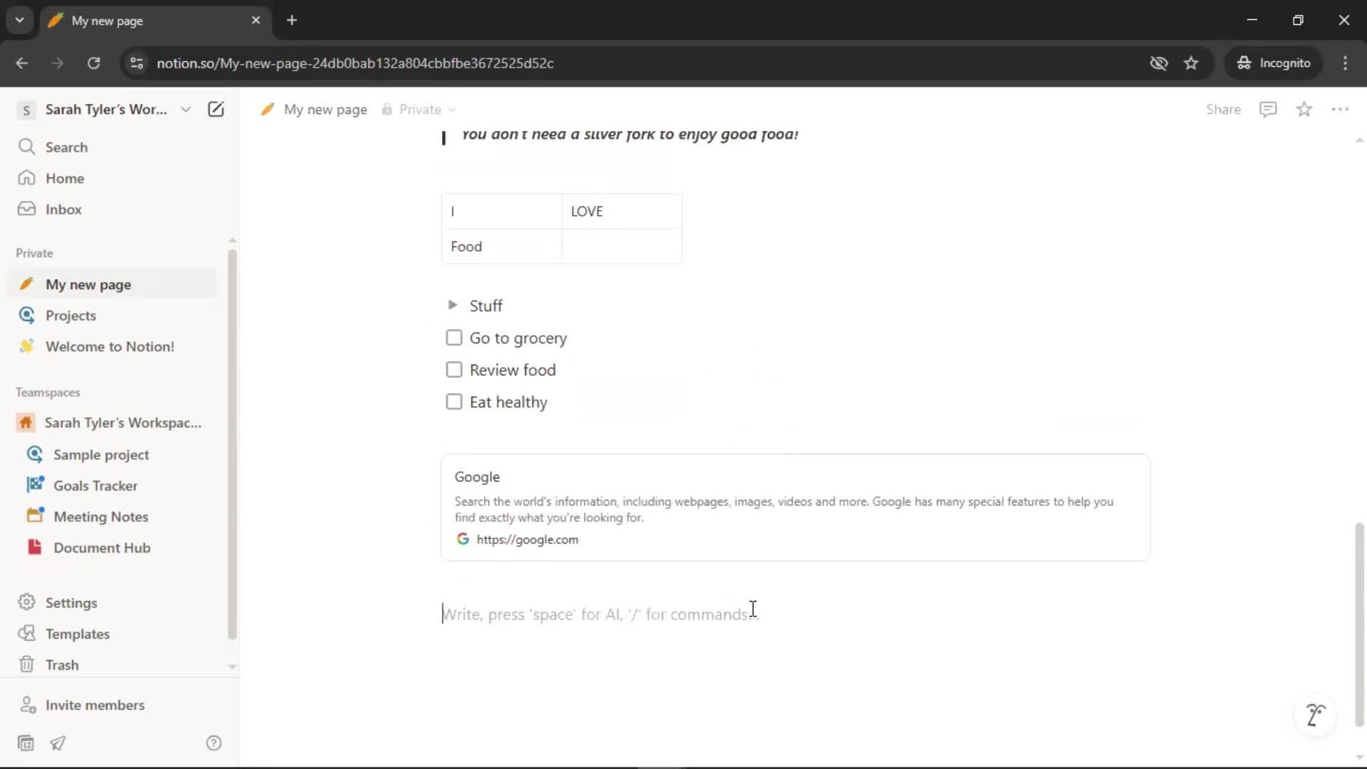 Creating a document screenshot