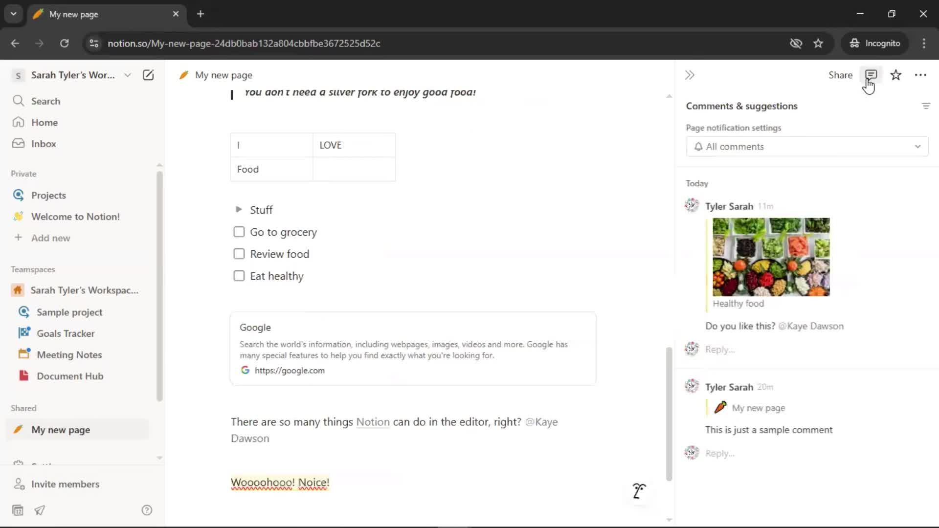 Creating a document screenshot