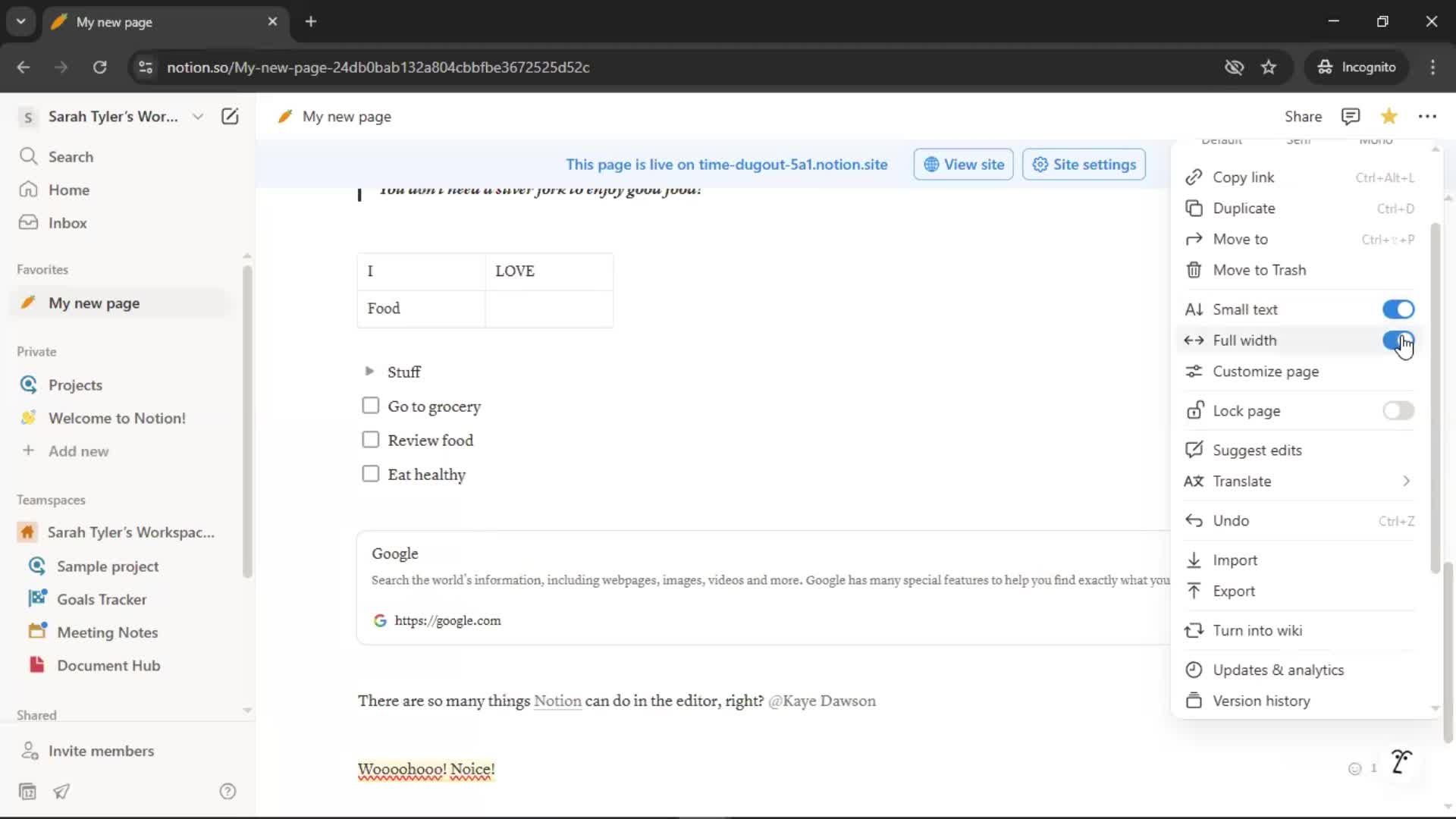 Creating a document screenshot