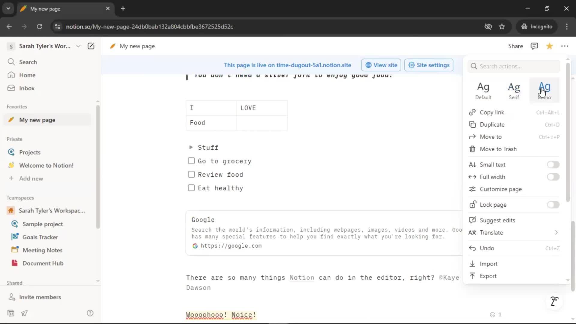 Creating a document screenshot