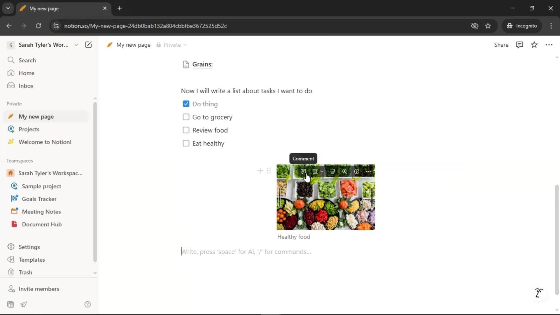 Creating a document screenshot