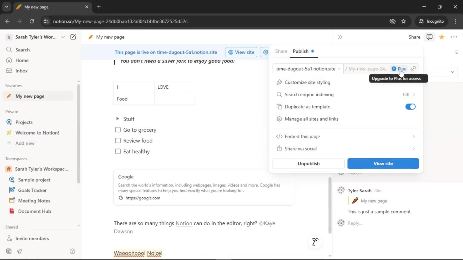 Creating a document screenshot