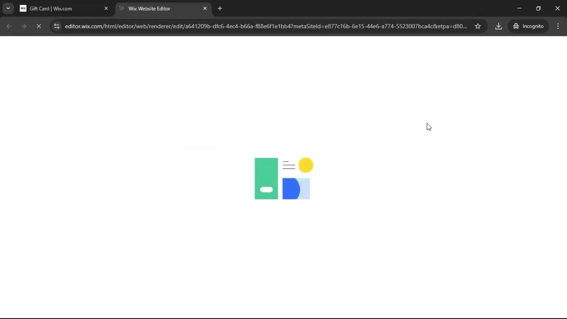 Creating a gift card screenshot