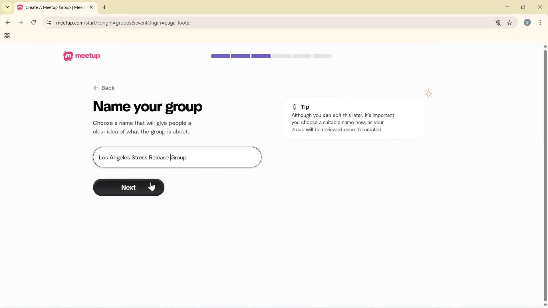 Creating a group screenshot