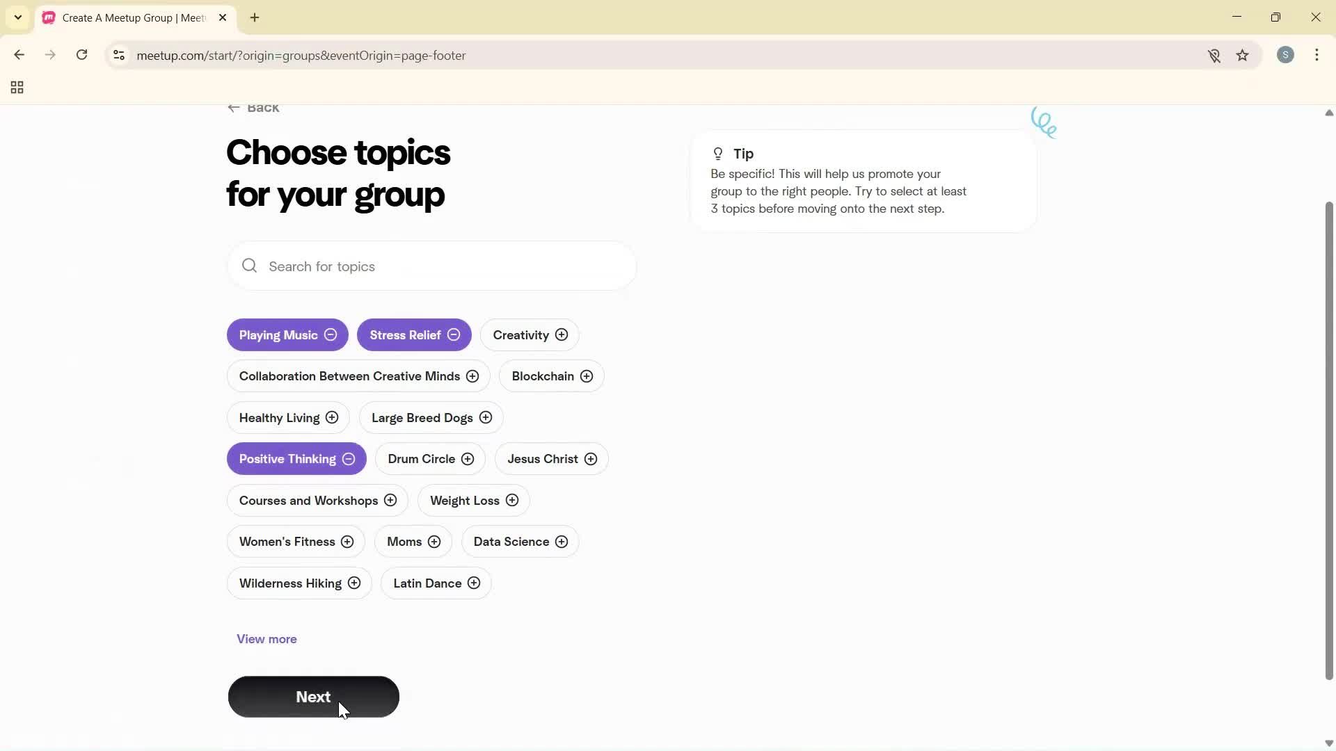 Creating a group screenshot