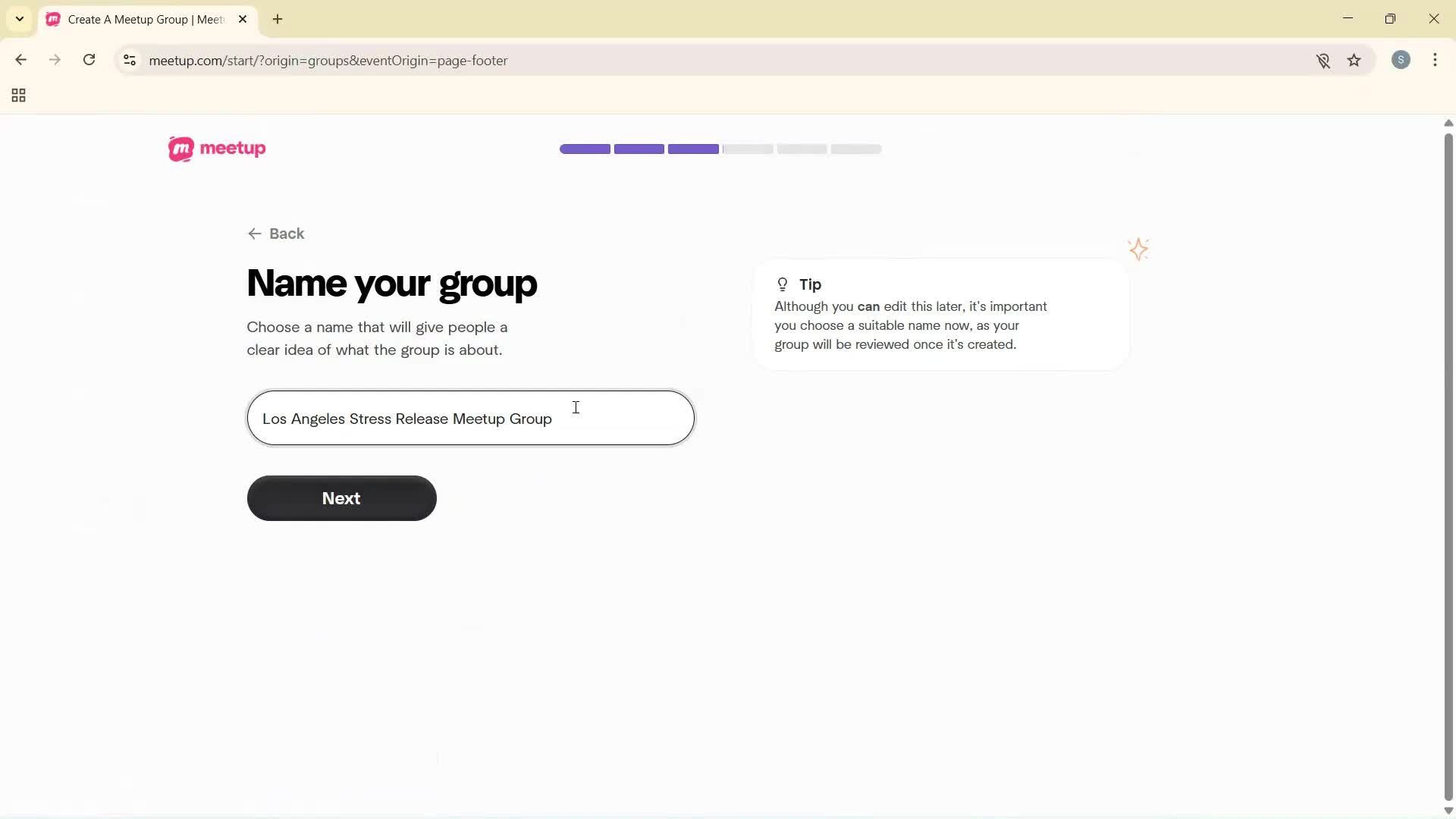 Creating a group screenshot