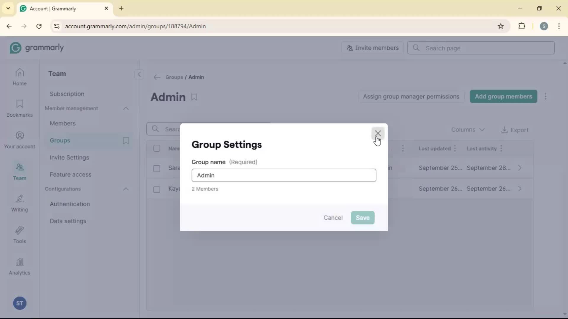 Creating a group screenshot