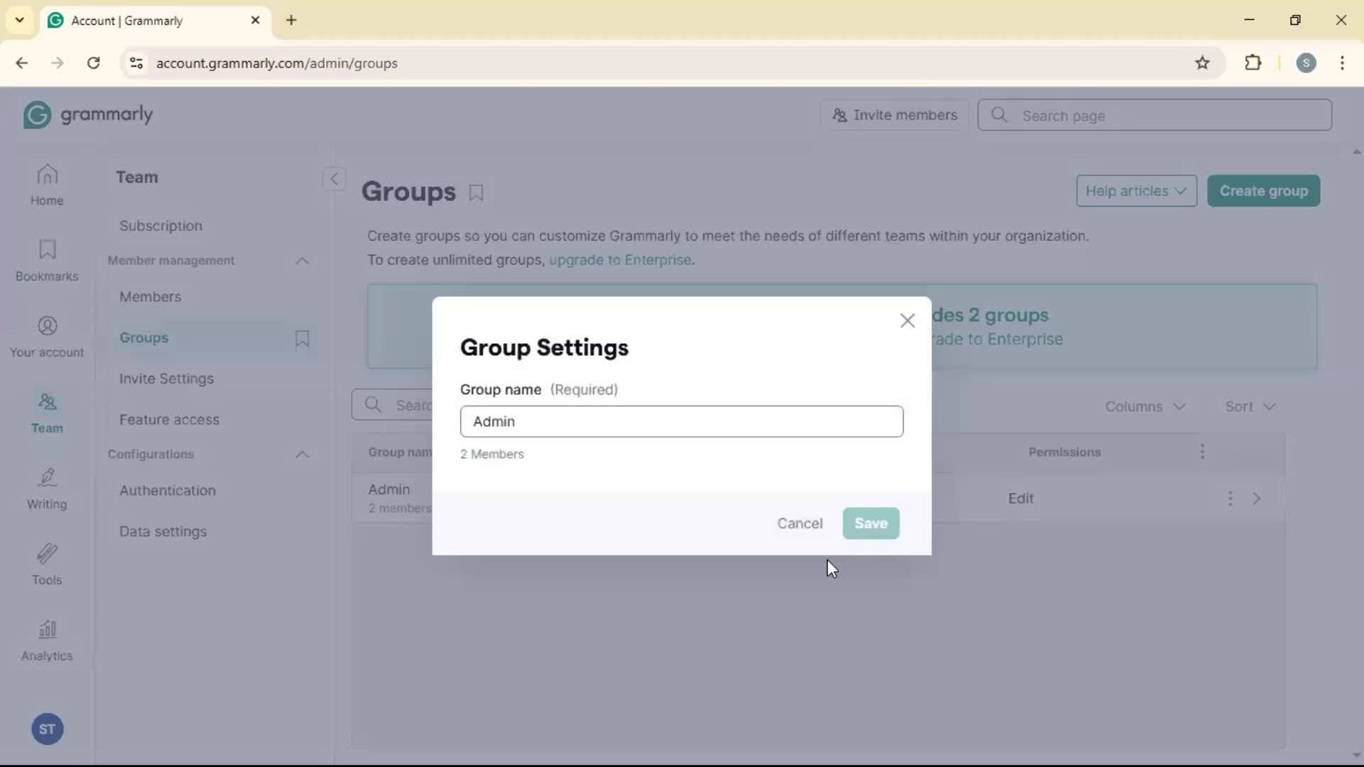 Creating a group screenshot
