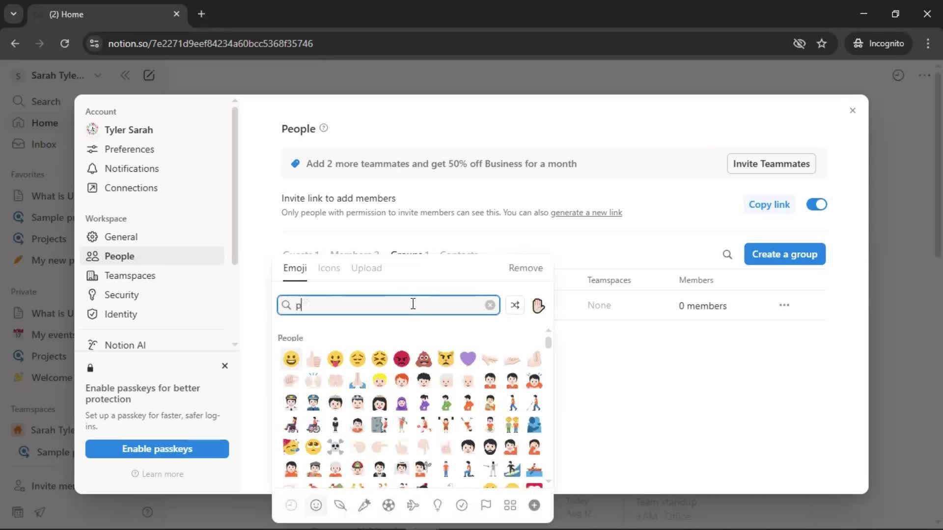 Creating a group screenshot