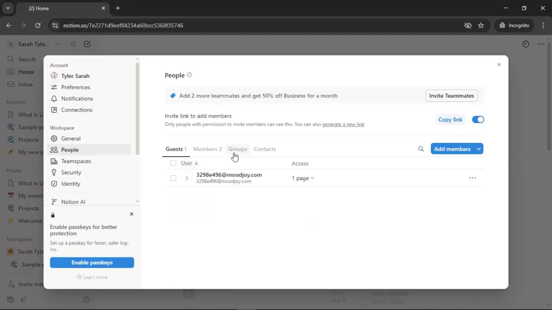 Creating a group screenshot
