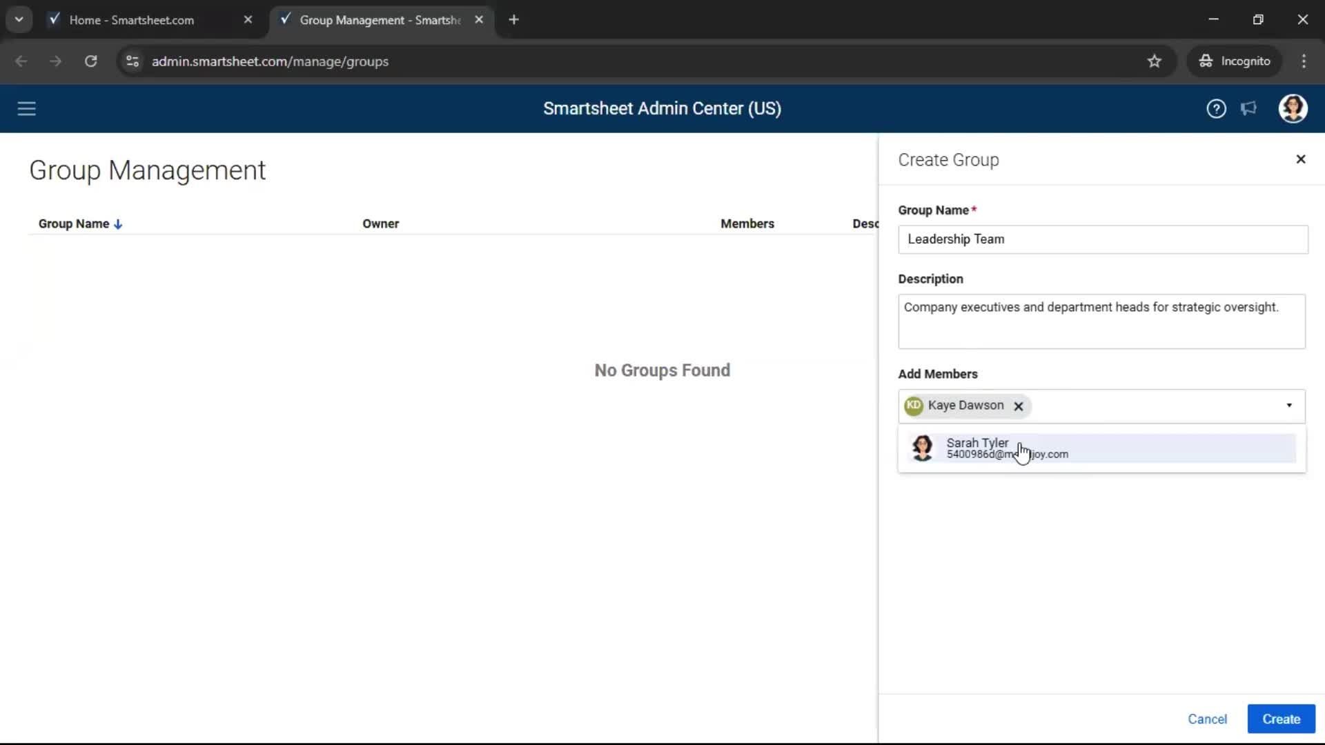 Creating a group screenshot