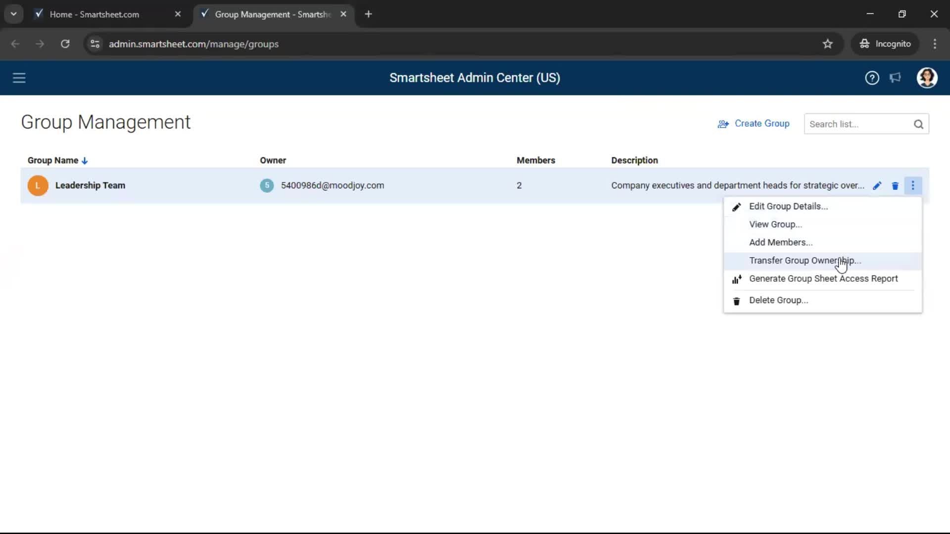 Creating a group screenshot