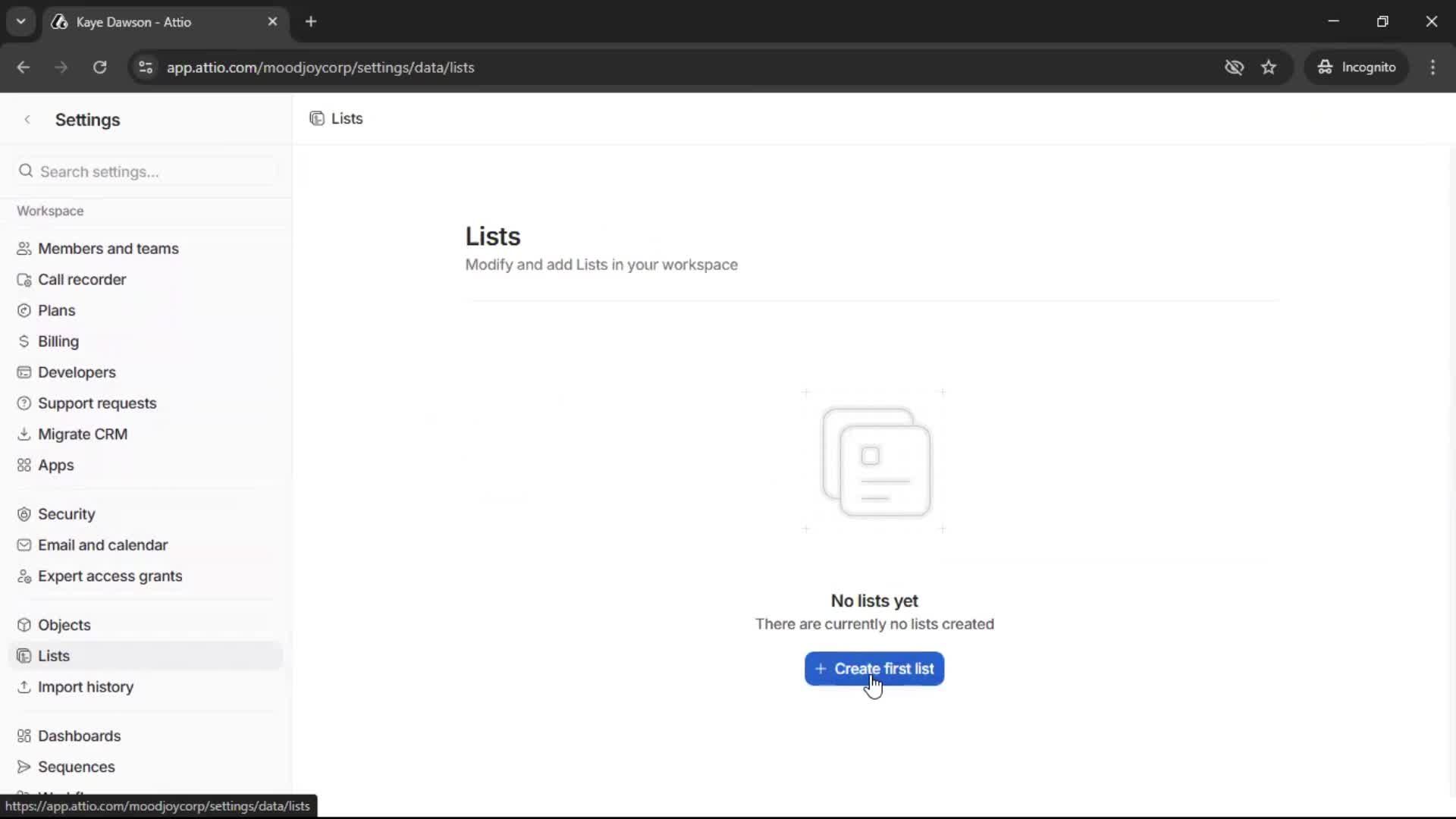Creating a list on Attio video thumbnail