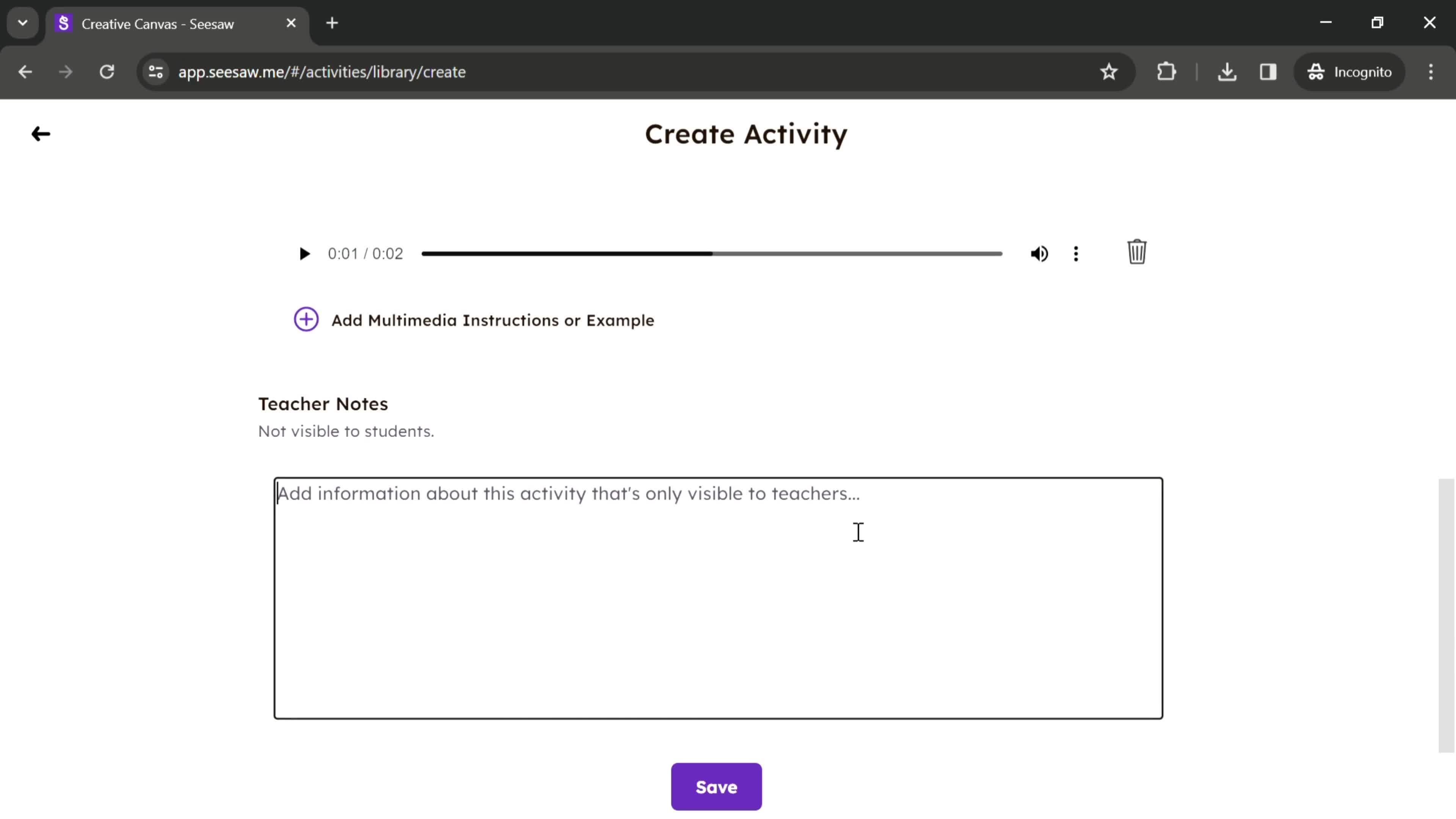 Creating an activity on Seesaw video thumbnail