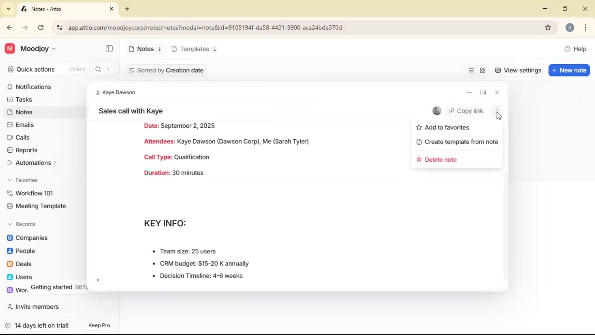 Creating a note on Attio video thumbnail