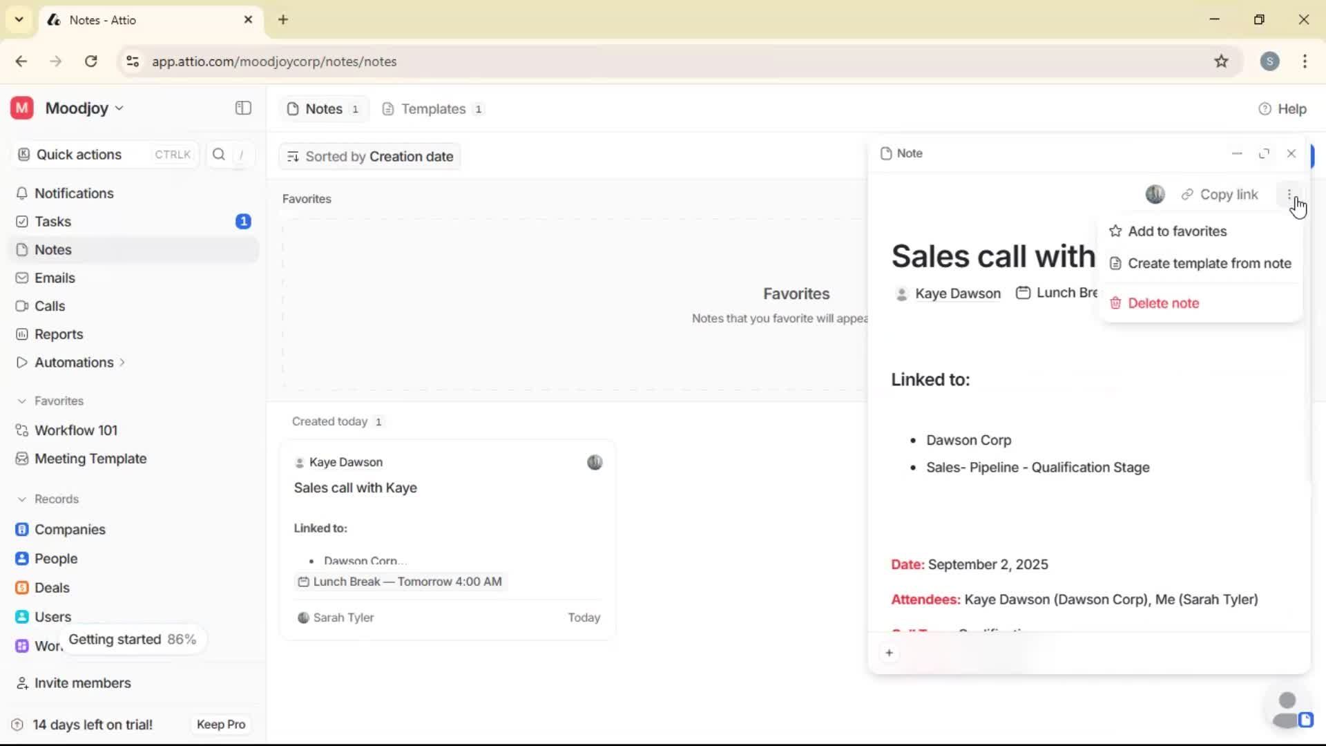 Creating a note on Attio video thumbnail