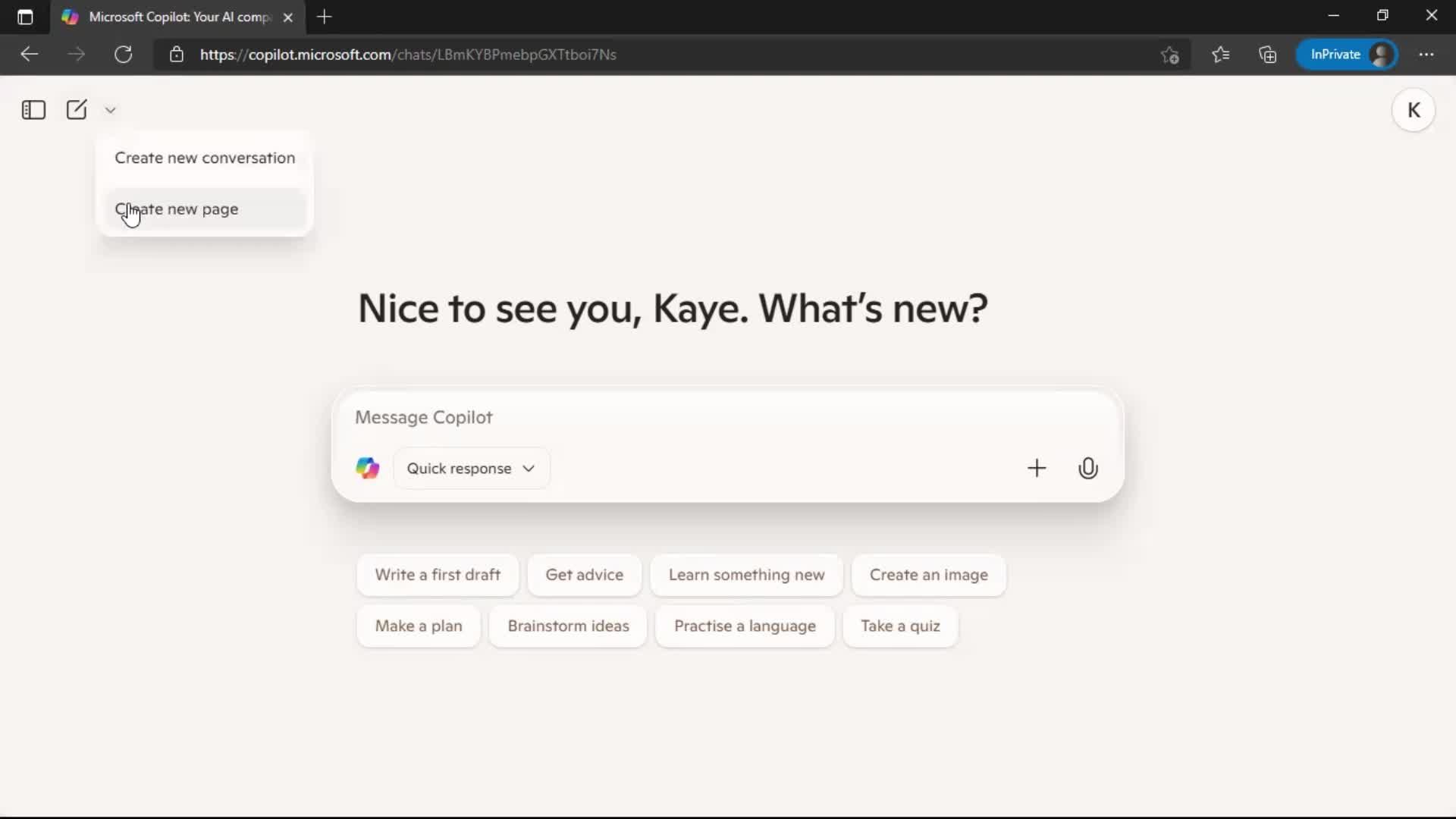 Creating a page screenshot