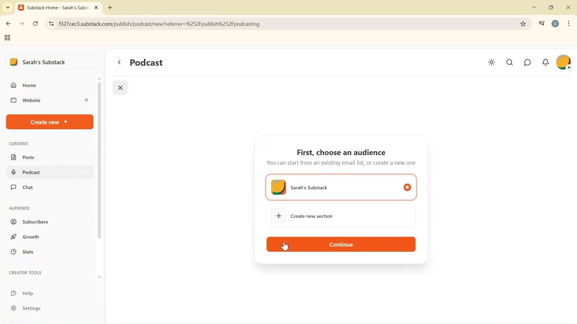 Creating a podcast screenshot