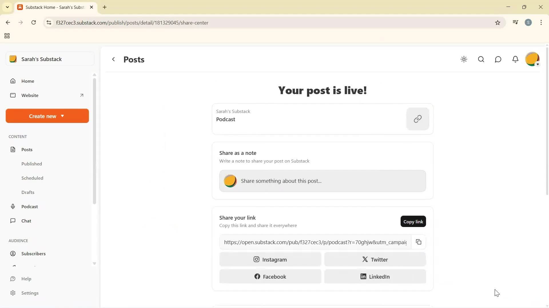 Creating a podcast screenshot