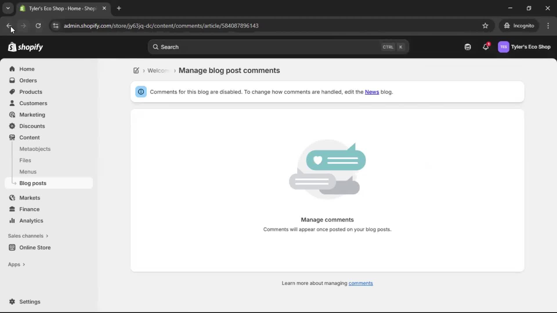 Creating a post screenshot