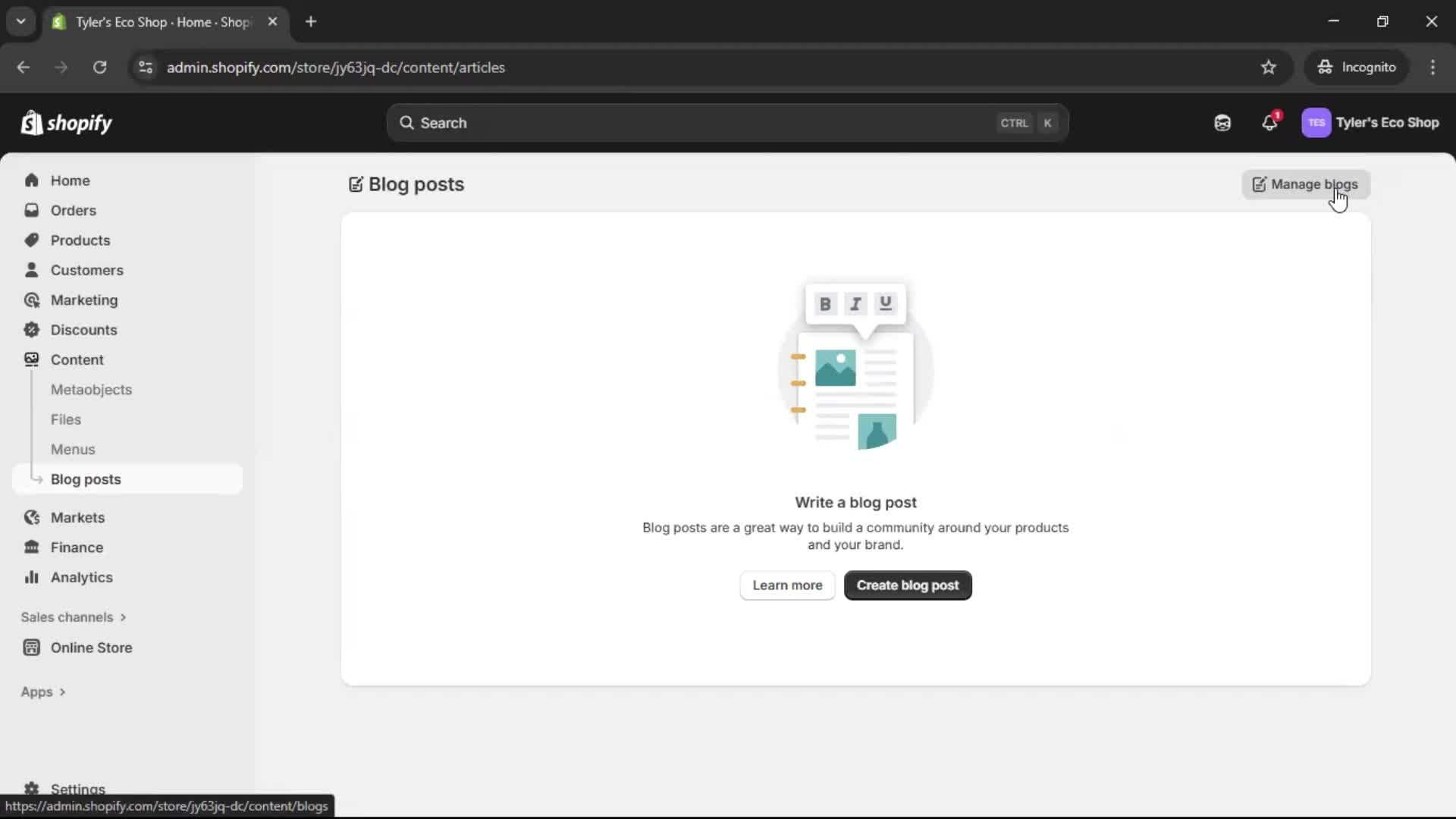 Creating a post screenshot