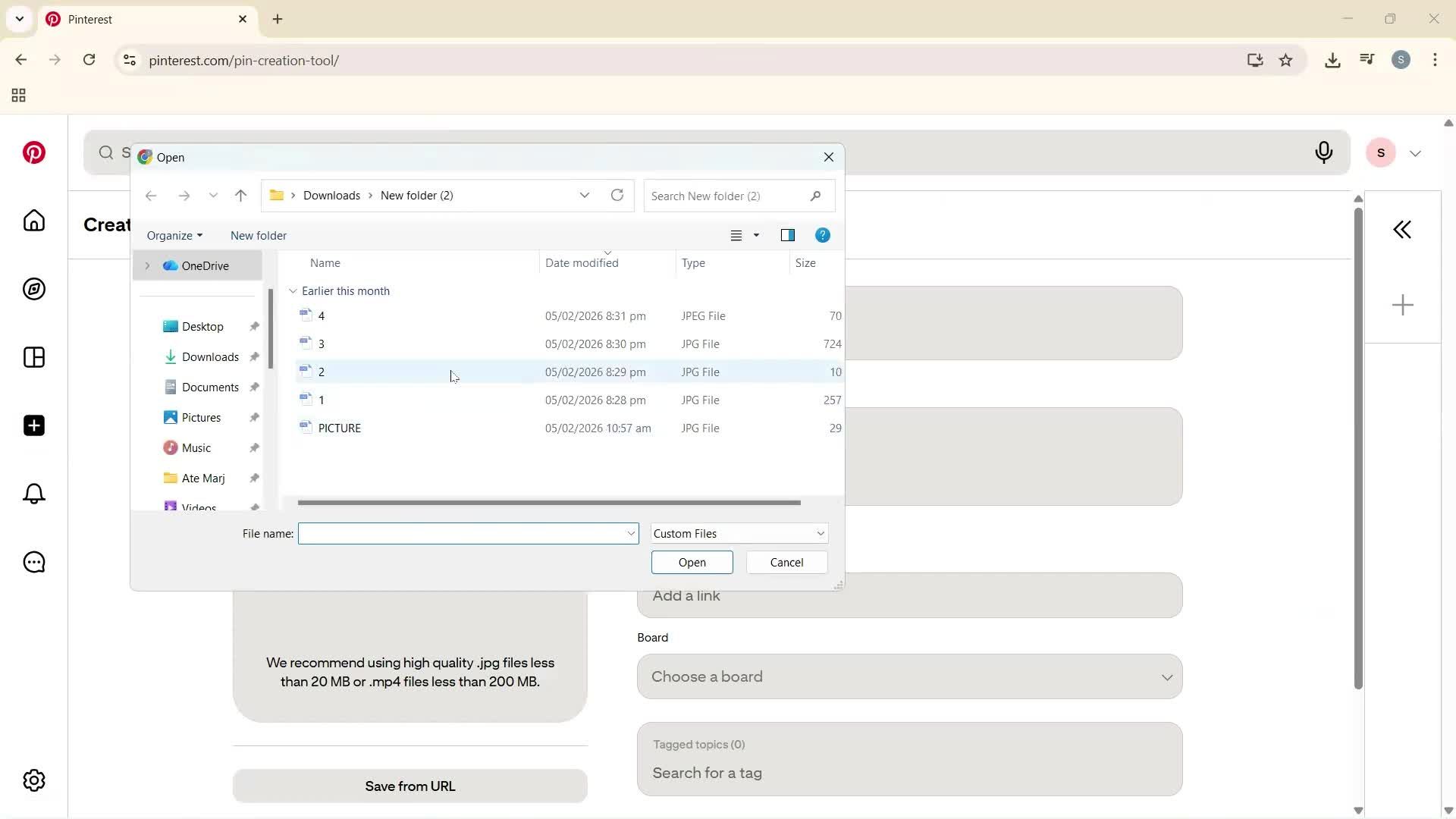 Creating a post screenshot