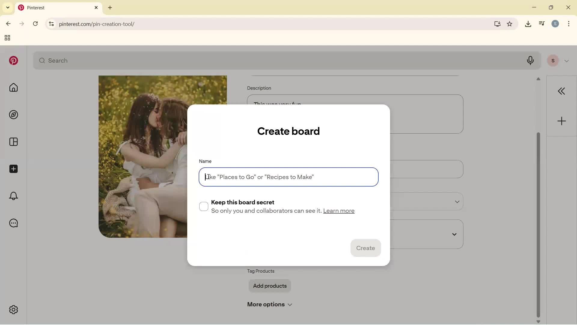 Creating a post screenshot