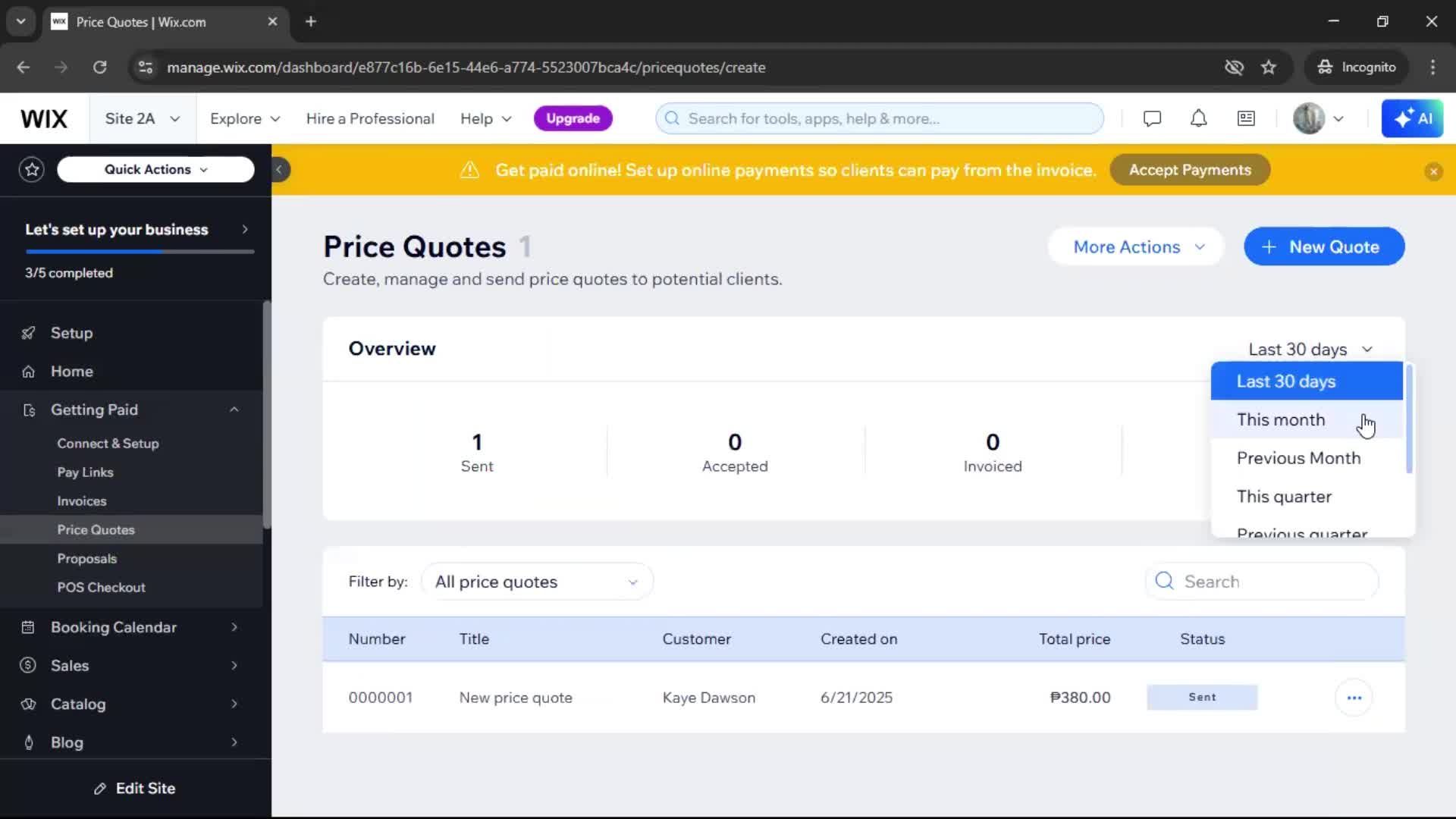 Creating a quote screenshot