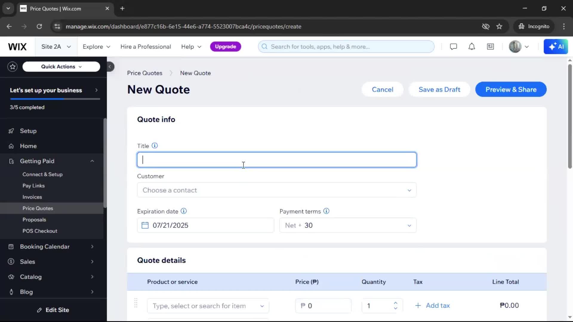 Creating a quote screenshot