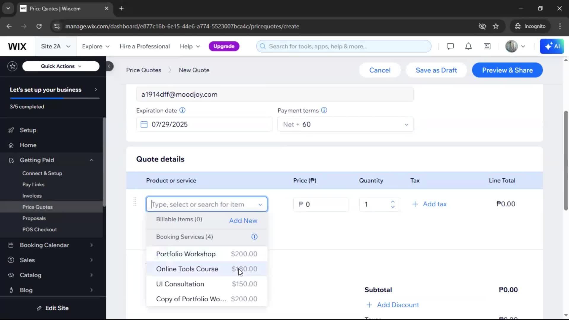 Creating a quote screenshot