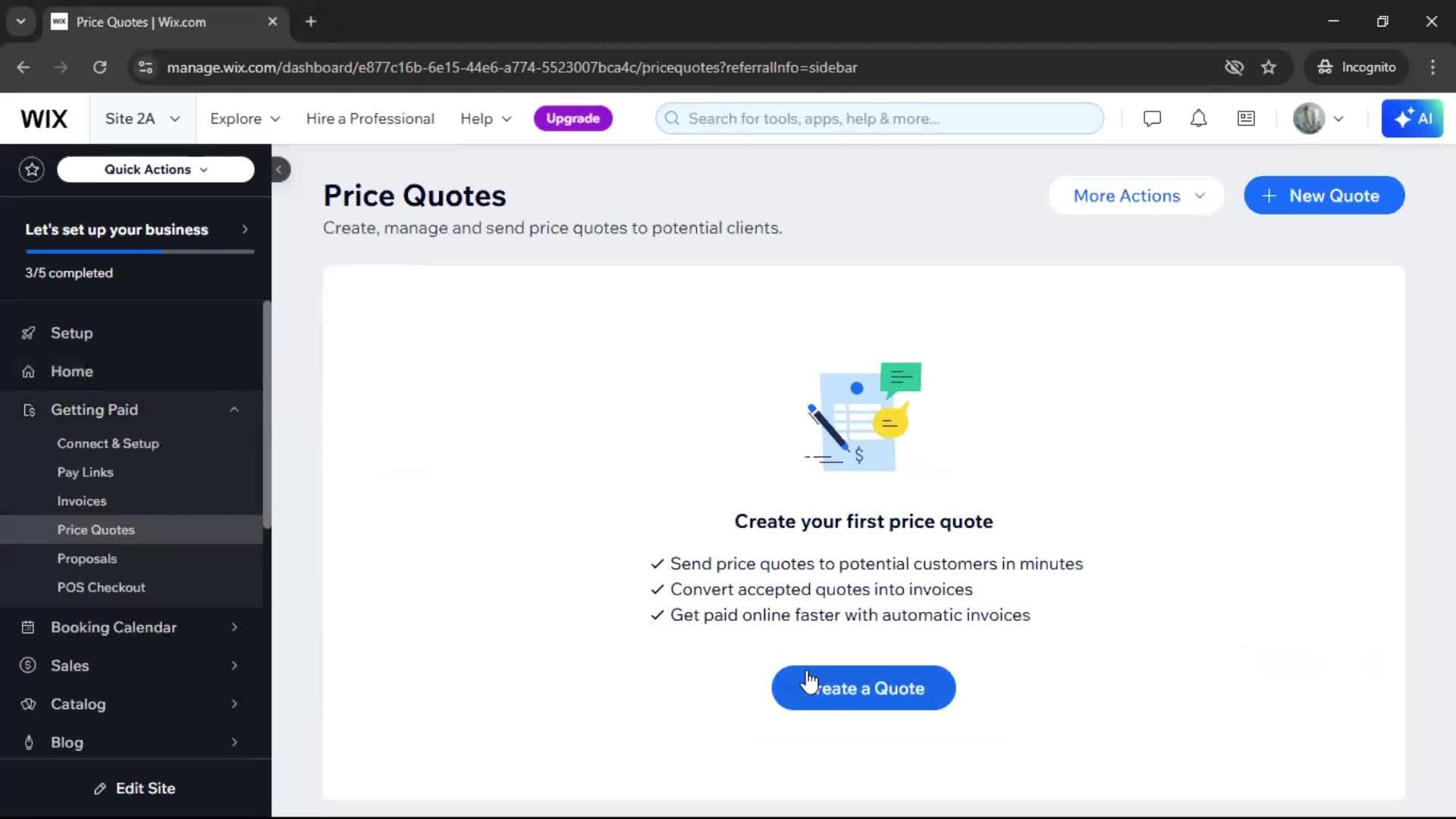 Creating a quote screenshot