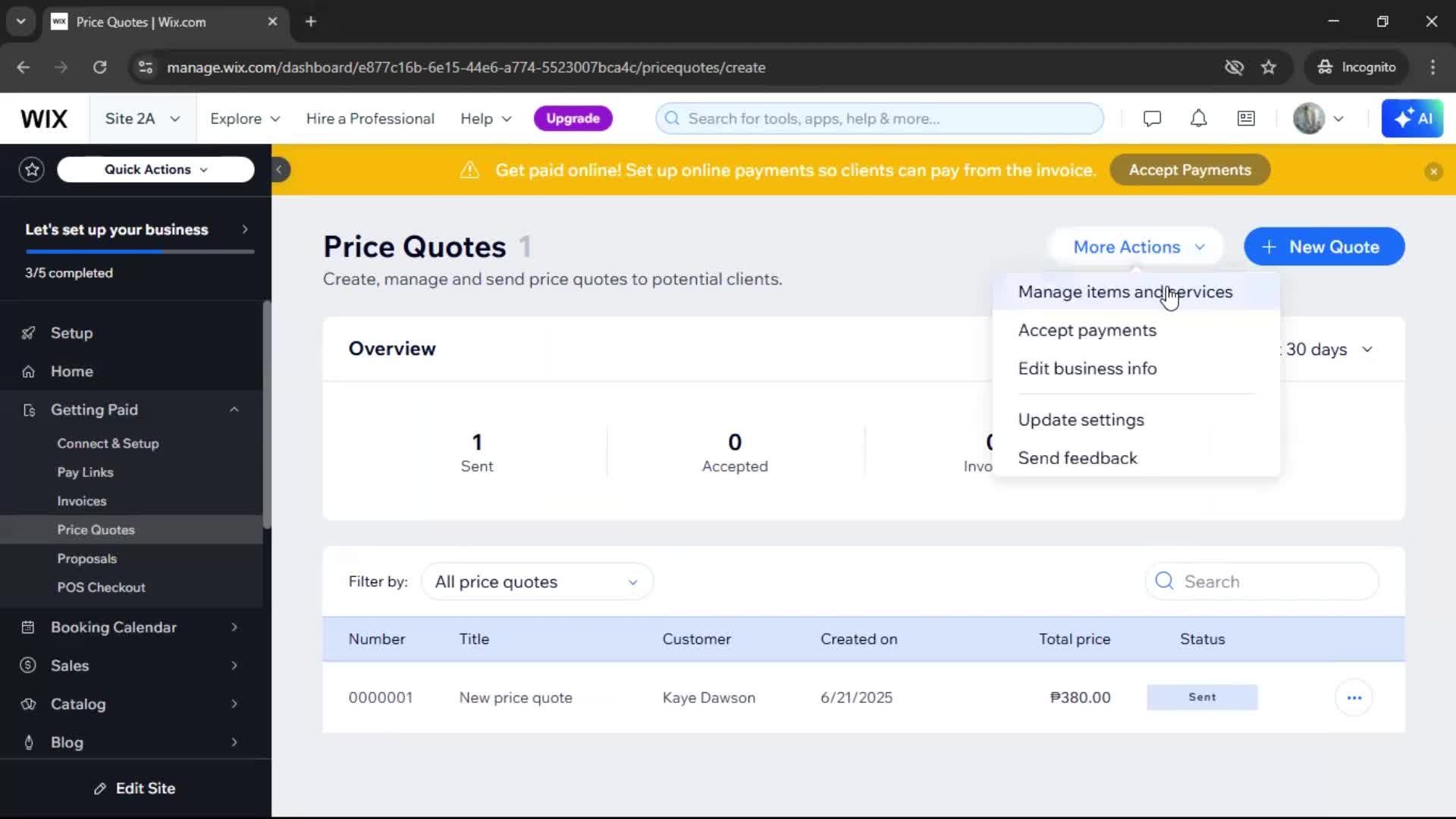 Creating a quote screenshot