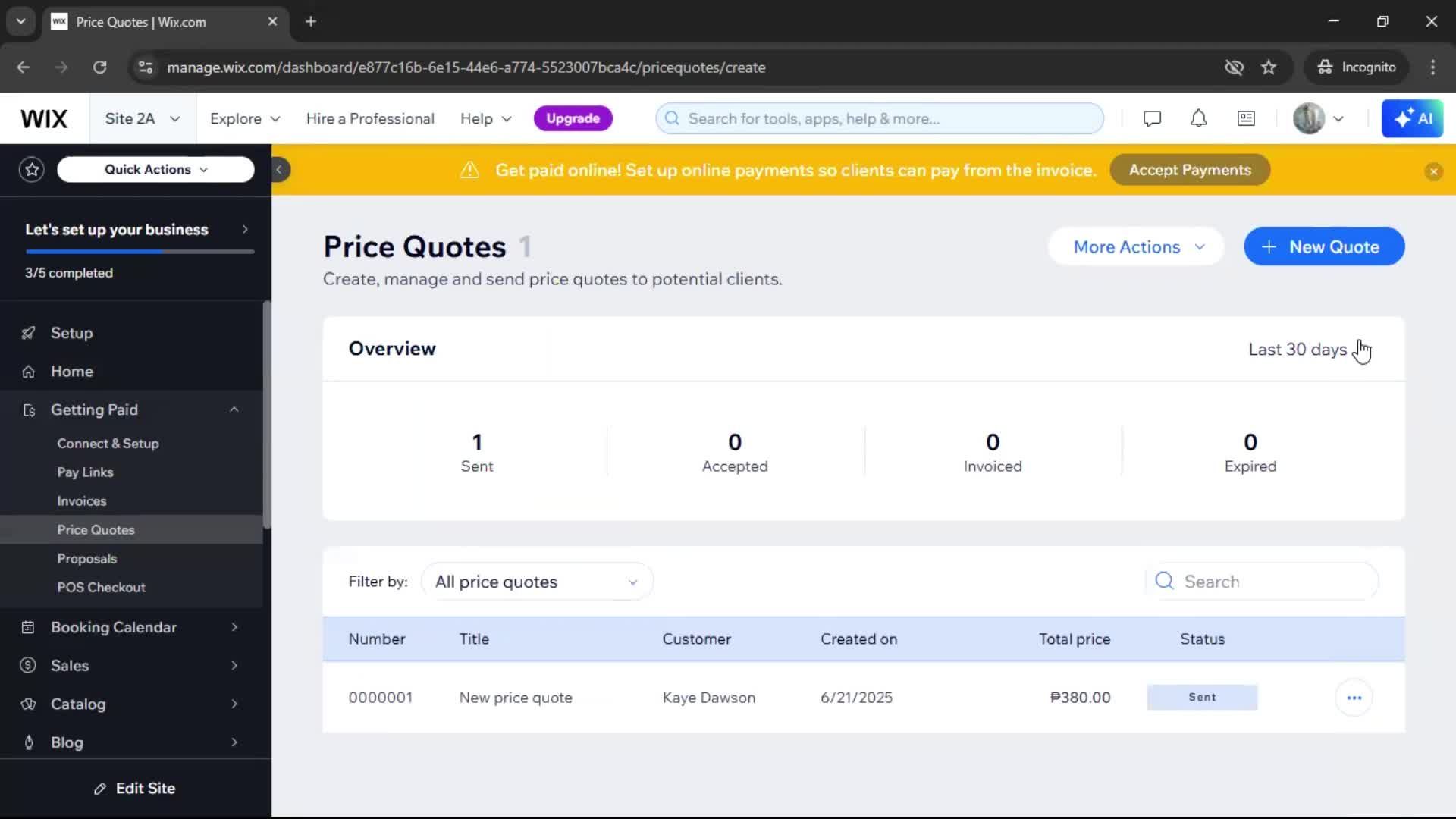 Creating a quote screenshot