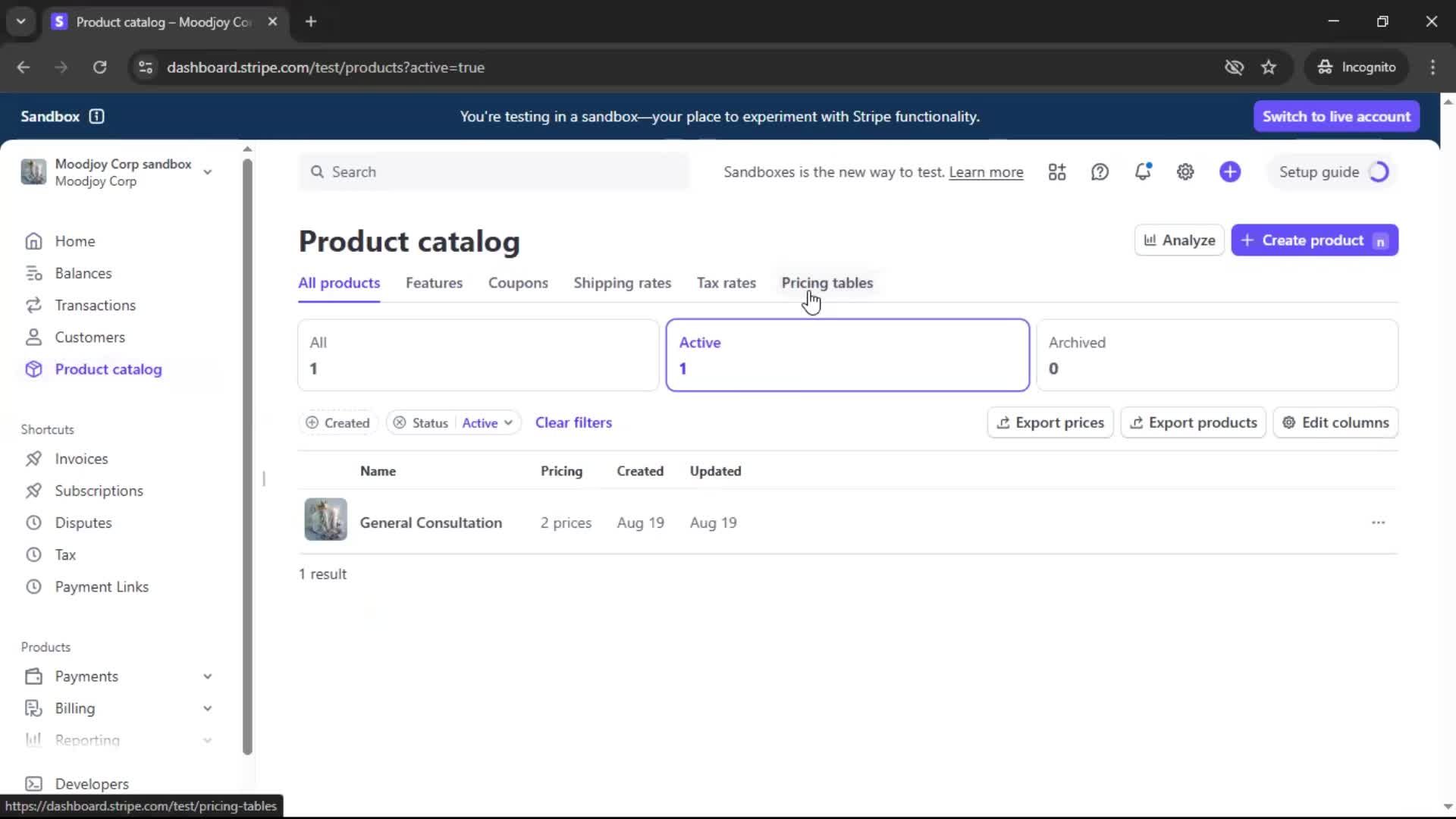 Creating a pricing table on Stripe video thumbnail