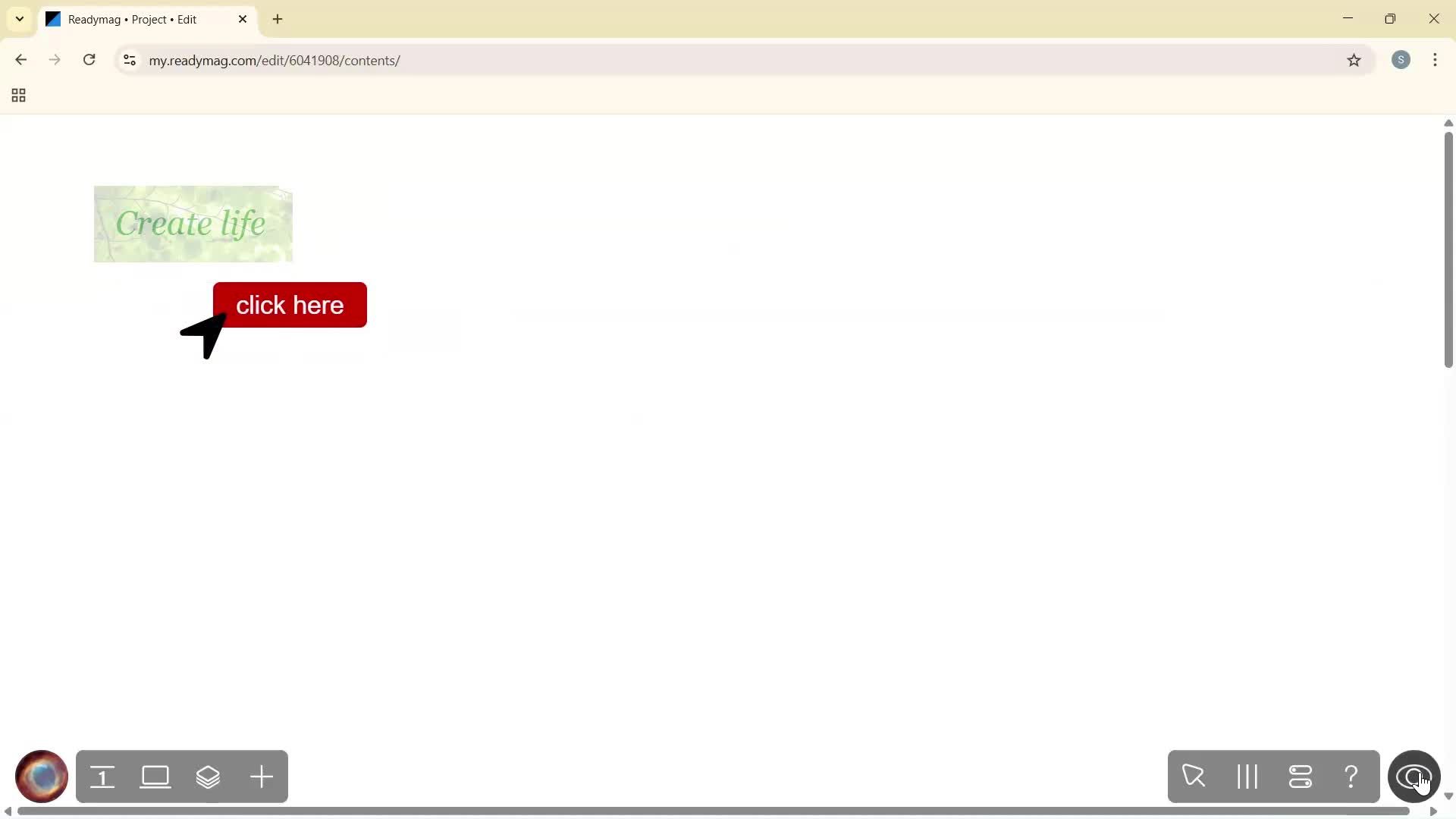 Creating a project screenshot