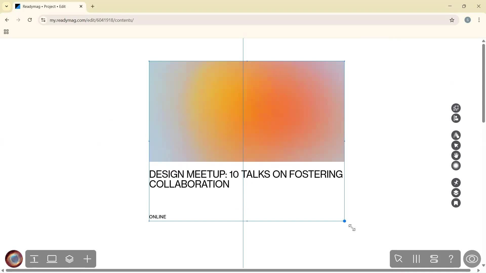 Creating a project screenshot