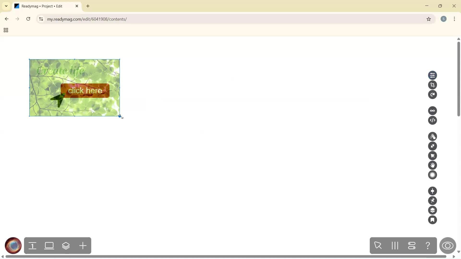 Creating a project screenshot