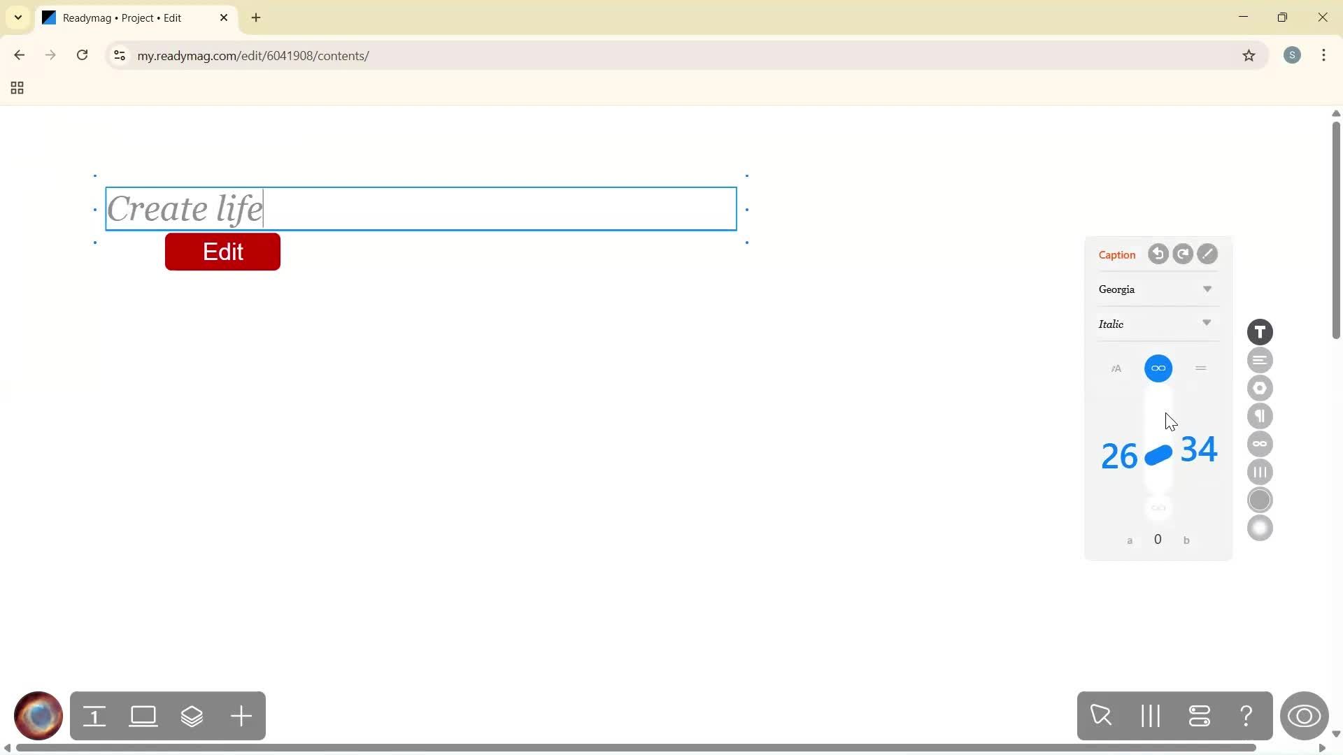 Creating a project screenshot