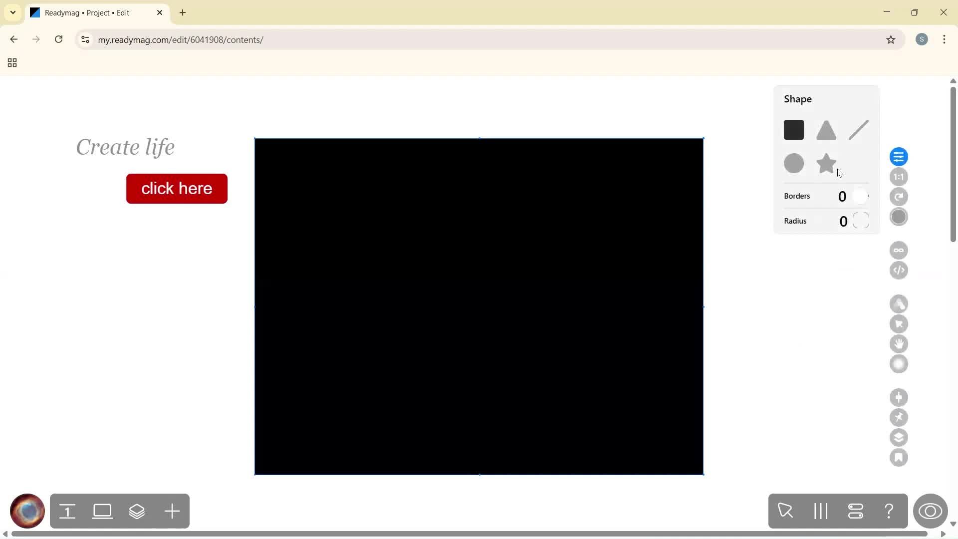 Creating a project screenshot