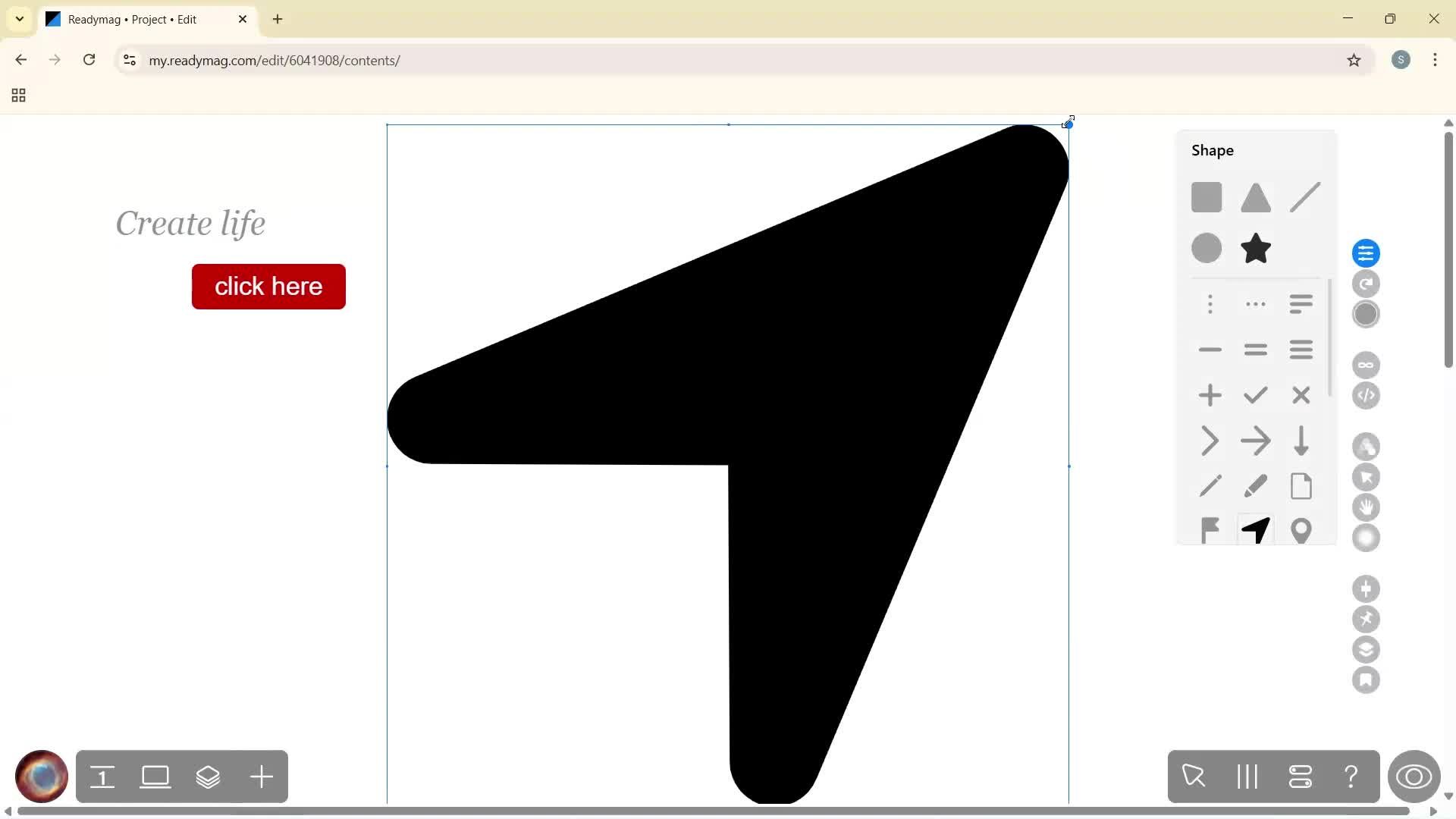 Creating a project screenshot